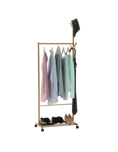 Stander haine VIKIR TYP 1, dressing/hol, 60x180x37 cm, Bambus | MobilaOK