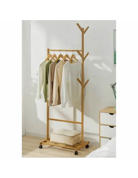 Stander haine VIKIR TYP 1, dressing/hol, 60x180x37 cm, Bambus | MobilaOK