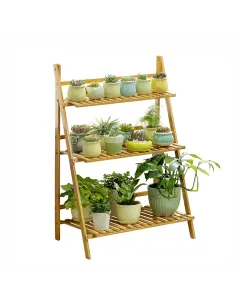 Raft, NEPEL, living/bucătărie/balcon, 70x40x96 cm, bambus natural | MobilaOK