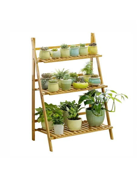 Raft, NEPEL, living/bucătărie/balcon, 70x40x96 cm, bambus natural | MobilaOK