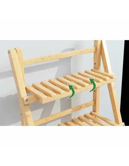 Raft, NEPEL TYP 2, living/bucătărie/balcon, 70x47x122 cm, Bambus | MobilaOK