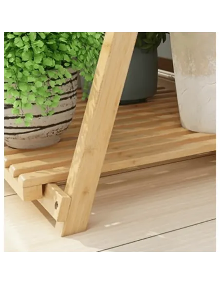 Raft, NEPEL TYP 2, living/bucătărie/balcon, 70x47x122 cm, Bambus | MobilaOK
