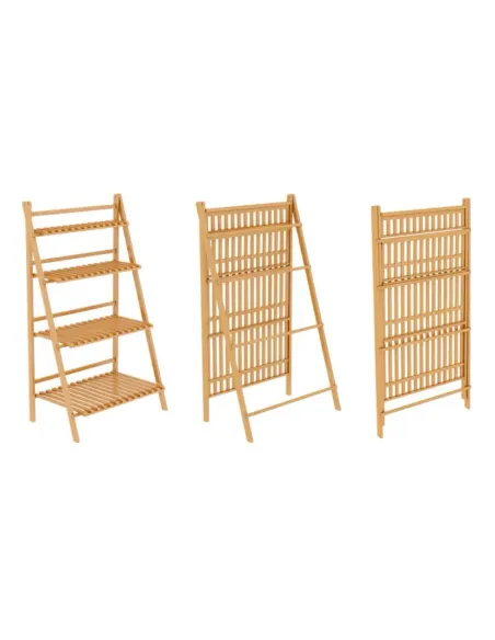 Raft, NEPEL TYP 2, living/bucătărie/balcon, 70x47x122 cm, Bambus | MobilaOK