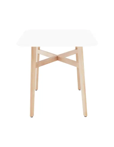 Masă Dining CYRUS 2 NEW, sufragerie, 120x80 cm, MDF și lemn masiv | MobilaOK