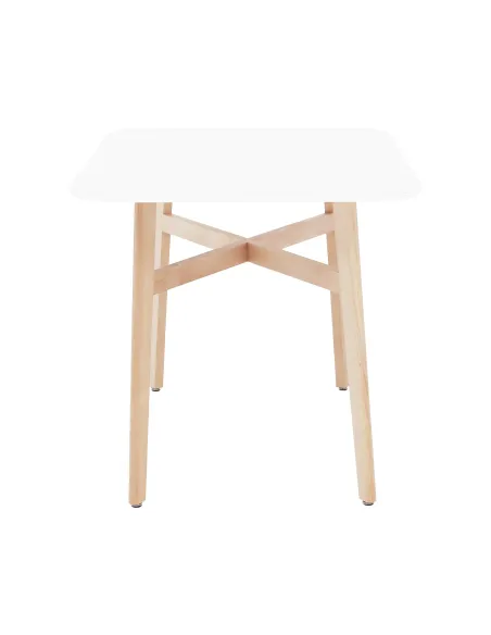 Masă Dining CYRUS 2 NEW, sufragerie, 120x80 cm, MDF și lemn masiv | MobilaOK