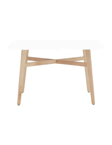 Masă Dining CYRUS 2 NEW, sufragerie, 120x80 cm, MDF și lemn masiv | MobilaOK