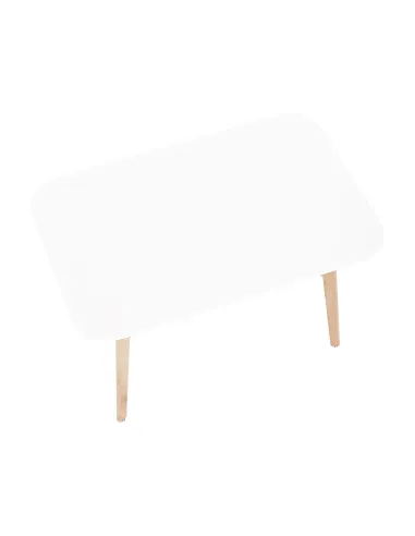 Masă Dining CYRUS 2 NEW, sufragerie, 120x80 cm, MDF și lemn masiv | MobilaOK