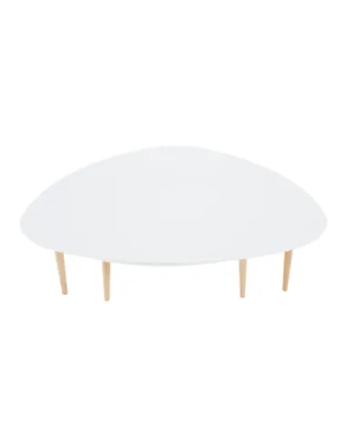 Set 2 Măsuțe Cafea, FOLKO NEW, living/birou, grosime 18 mm, PAL/fag natural, KONDELA | MobilaOK