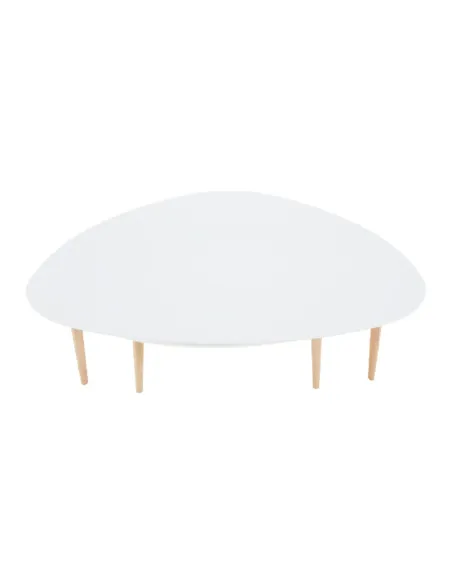 Set 2 Măsuțe Cafea, FOLKO NEW, living/birou, grosime 18 mm, PAL/fag natural, KONDELA | MobilaOK