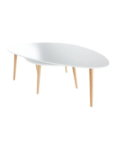 Set 2 Măsuțe Cafea, FOLKO NEW, living/birou, grosime 18 mm, PAL/fag natural, KONDELA | MobilaOK