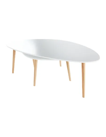 Set 2 Măsuțe Cafea, FOLKO NEW, living/birou, grosime 18 mm, PAL/fag natural, KONDELA | MobilaOK
