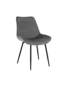 Scaun SARIN, birou/living, 54x56x90 cm, catifea și metal | MobilaOK