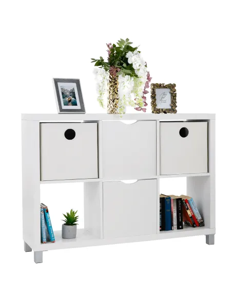 Dulap biblioraft, TOFI 4 NEW, living/birou, 111x29x83 cm, PAL melaminat | MobilaOK