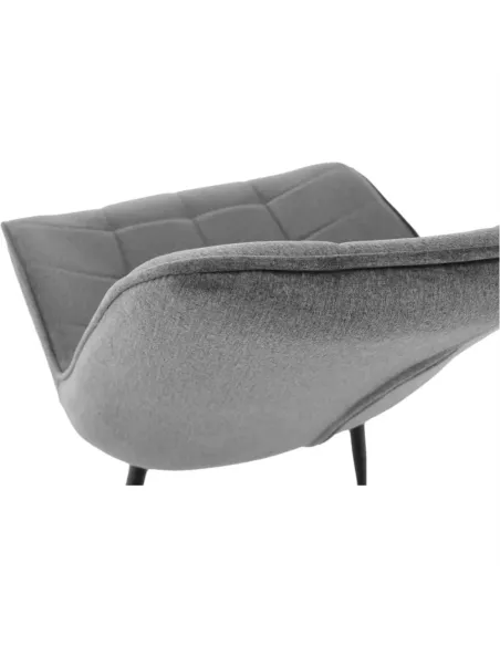 Scaun SARIN, birou/living, 54x56x90 cm, catifea și metal | MobilaOK