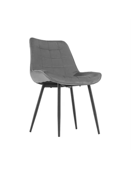 Scaun SARIN, birou/living, 54x56x90 cm, catifea și metal | MobilaOK