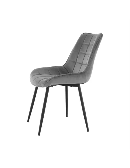 Scaun SARIN, birou/living, 54x56x90 cm, catifea și metal | MobilaOK