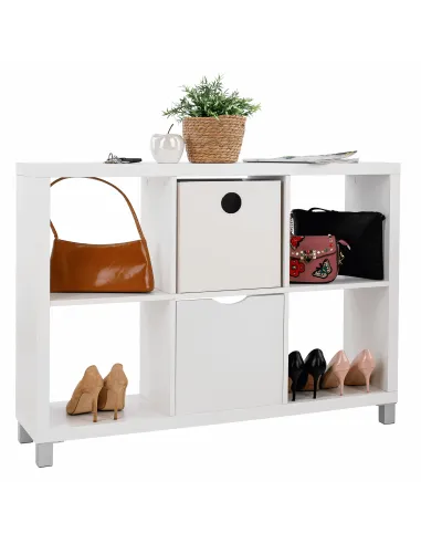 Dulap biblioraft, TOFI 4 NEW, living/birou, 111x29x83 cm, PAL melaminat | MobilaOK