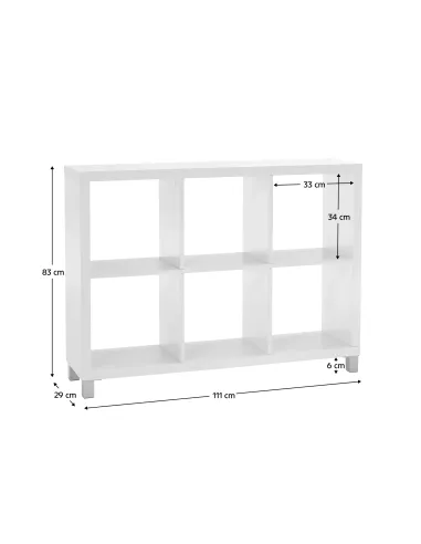 Dulap biblioraft, TOFI 4 NEW, living/birou, 111x29x83 cm, PAL melaminat | MobilaOK