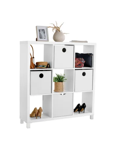 Dulap bibliotecă, TOFI 5 NEW, living/hol/birou, 111x29x83 cm, PAL melaminat | MobilaOK