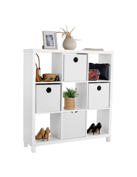 Dulap bibliotecă, TOFI 5 NEW, living/hol/birou, 111x29x83 cm, PAL melaminat | MobilaOK