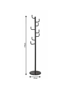 Cuier ELDER, hol/dormitor, 37x175 cm, metal/marmură | MobilaOK 2