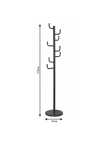Cuier ELDER, hol/dormitor, 37x175 cm, metal/marmură | MobilaOK