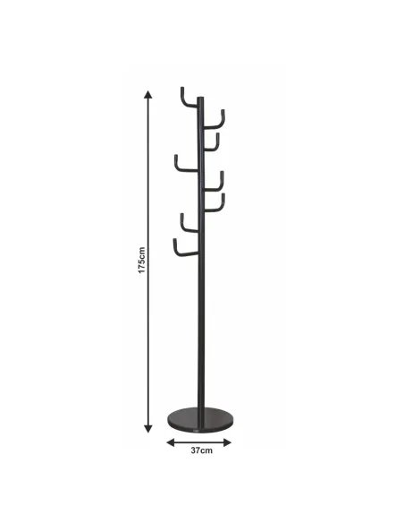 Cuier ELDER, hol/dormitor, 37x175 cm, metal/marmură | MobilaOK
