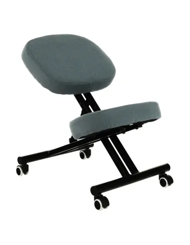 Scaun ergonomic de îngenunchiere KILIAN, birou, 45x62x52-62 cm, ţesătură şi metal | MobilaOK