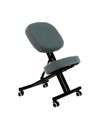 Scaun ergonomic de îngenunchiere KILIAN, birou, 45x62x52-62 cm, ţesătură şi metal | MobilaOK