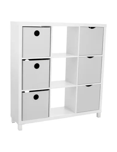 Dulap bibliotecă, TOFI 5 NEW, living/hol/birou, 111x29x83 cm, PAL melaminat | MobilaOK