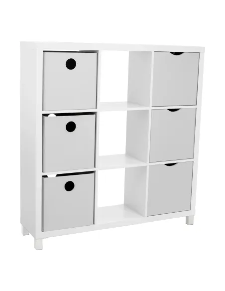 Dulap bibliotecă, TOFI 5 NEW, living/hol/birou, 111x29x83 cm, PAL melaminat | MobilaOK