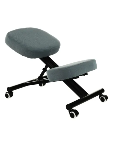 Scaun ergonomic de îngenunchiere KILIAN, birou, 45x62x52-62 cm, ţesătură şi metal | MobilaOK
