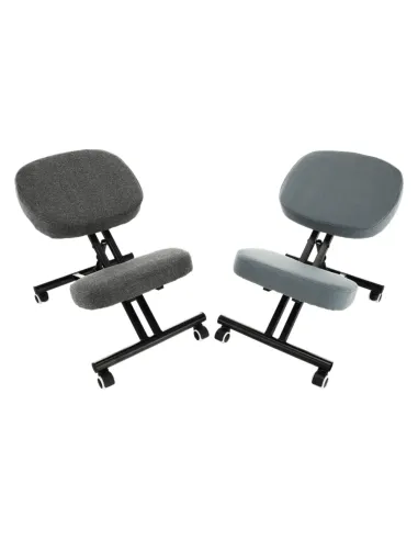 Scaun ergonomic de îngenunchiere KILIAN, birou, 45x62x52-62 cm, ţesătură şi metal | MobilaOK