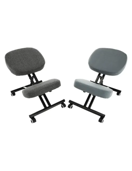 Scaun ergonomic de îngenunchiere KILIAN, birou, 45x62x52-62 cm, ţesătură şi metal | MobilaOK