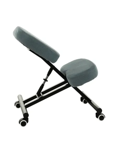 Scaun ergonomic de îngenunchiere KILIAN, birou, 45x62x52-62 cm, ţesătură şi metal | MobilaOK