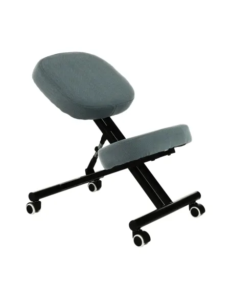 Scaun ergonomic de îngenunchiere KILIAN, birou, 45x62x52-62 cm, ţesătură şi metal | MobilaOK