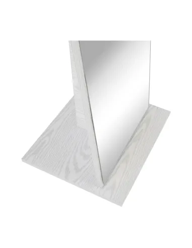 Oglindă cu roți NEPTUN, dormitor/hol, 40x168 cm, MDF alb | MobilaOK