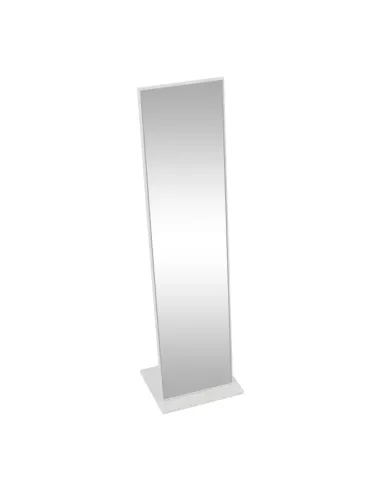 Oglindă cu roți NEPTUN, dormitor/hol, 40x168 cm, MDF alb | MobilaOK
