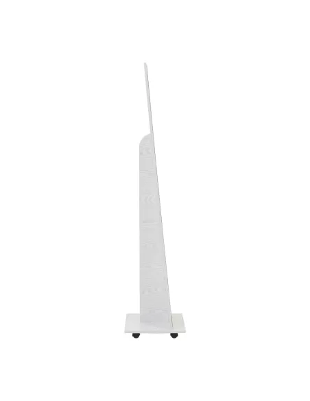Oglindă cu roți NEPTUN, dormitor/hol, 40x168 cm, MDF alb | MobilaOK