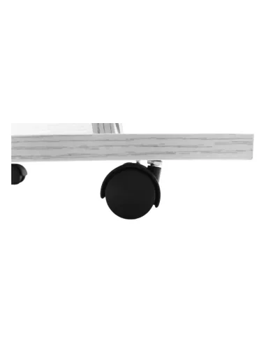 Oglindă cu roți NEPTUN, dormitor/hol, 40x168 cm, MDF alb | MobilaOK