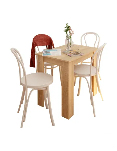 Masă Dining TARINIO, dining, 86x75x60 cm, PAL melaminat stejar sonoma | MobilaOK