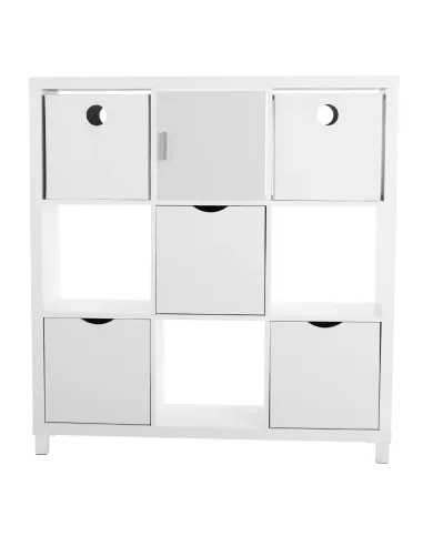 Dulap bibliotecă, TOFI 5 NEW, living/hol/birou, 111x29x83 cm, PAL melaminat | MobilaOK