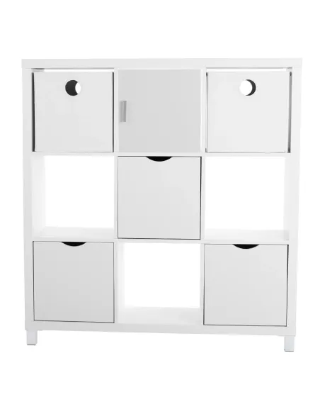Dulap bibliotecă, TOFI 5 NEW, living/hol/birou, 111x29x83 cm, PAL melaminat | MobilaOK