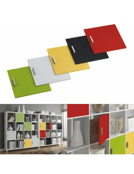 Dulap bibliotecă, TOFI 5 NEW, living/hol/birou, 111x29x83 cm, PAL melaminat | MobilaOK