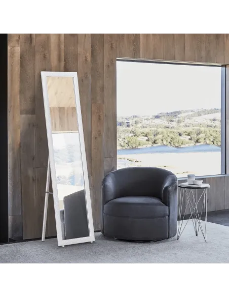 Oglindă de podea LAVAL, living/dormitor, 40x150 cm, lemn | MobilaOK