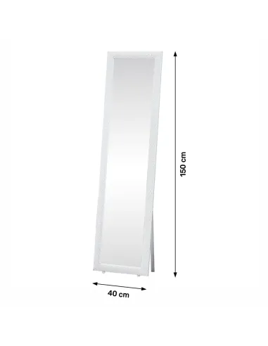 Oglindă de podea LAVAL, living/dormitor, 40x150 cm, lemn | MobilaOK