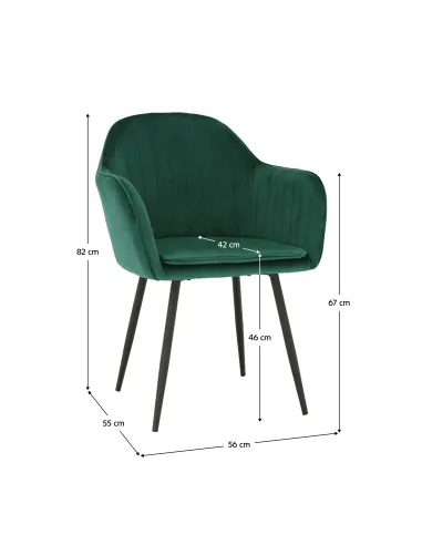 Fotoliu ZIRKON living, 56x82x55 cm, Catifea Velvet/Metal | MobilaOK