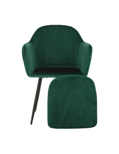 Fotoliu ZIRKON living, 56x82x55 cm, Catifea Velvet/Metal | MobilaOK