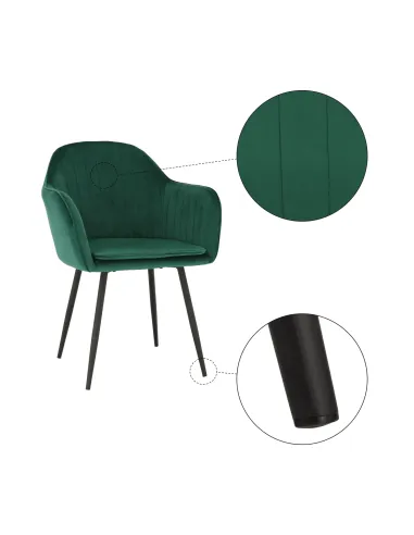 Fotoliu ZIRKON living, 56x82x55 cm, Catifea Velvet/Metal | MobilaOK