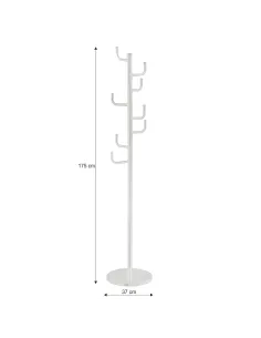 Cuier ELDER, hol / intrare, 37x175 cm, Metal și marmură | MobilaOK 2